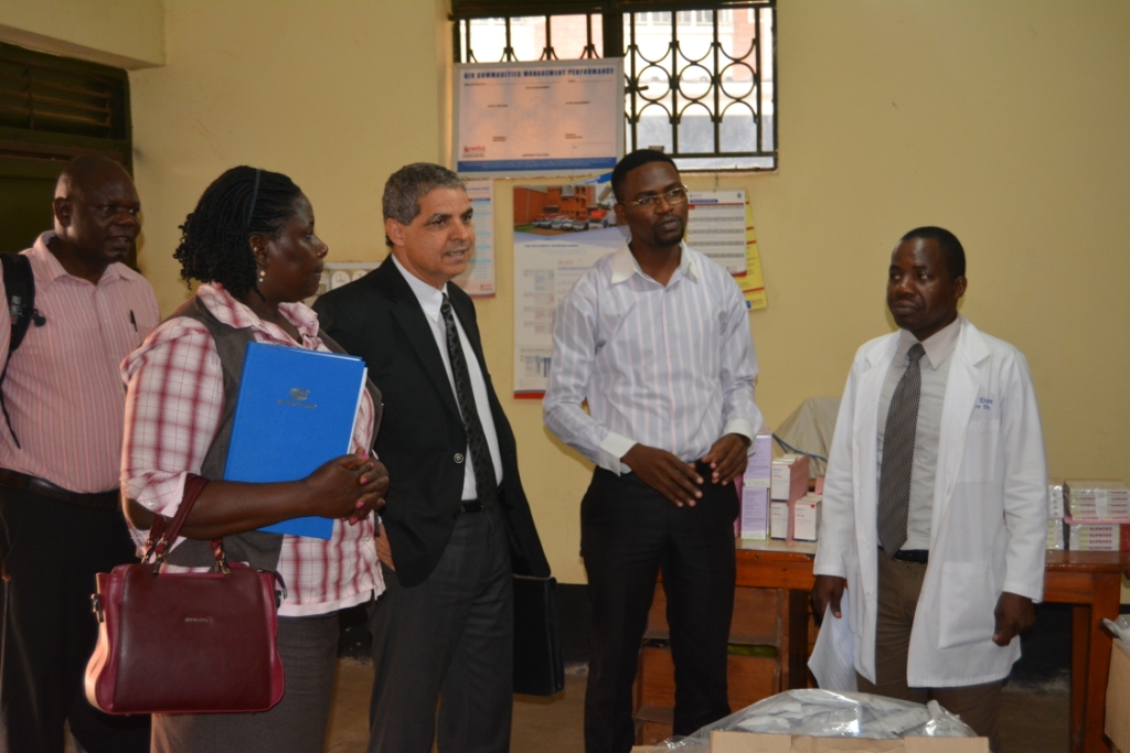 The EACCR2 Team inspecting the hospital Stores to be upgraded